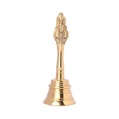 DHarmik Pure Brass Made Garuda Ganti for Pooja and Gift Purpose Aarti Bell for Mandir and Home Brass Pooja Bell  (Pack of 1)